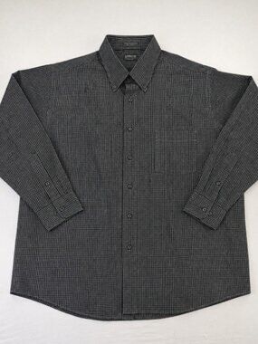 Arrow Men's Shirt XXL 18-18 1/2 34/35 Black (Tub 22 #722, Aug DNG 1)